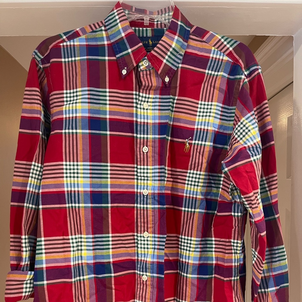 Ralph Lauren plaid cotton button down
